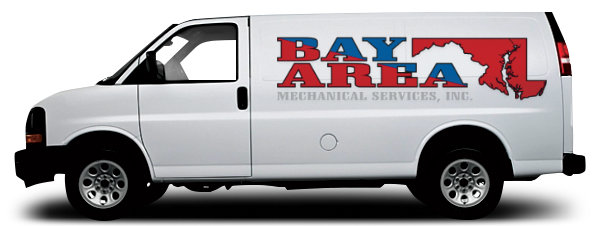 Bay Area Mechanical HVAC service van serving Anne Arundel County